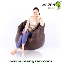 Relaxing single sofa leather fabric bean bag furniture